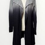 Adam Levine  Open Front Cardigan Sweater Ombré Black Gray Women’s Size XS Soft Photo 0