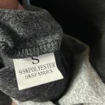 Barlver NWOT Black & Gray Striped Quarter Zip Pullover Hoodie Size S Photo 3