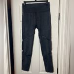 Soul Cycle Black Gray Seamless Moto Cut Out Performance Leggings Size Medium Photo 1