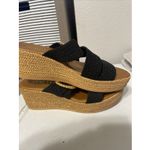 Italian Shoemakers  Wedge Sandals Blue Strap Size 7 M Made in Italy Photo 8