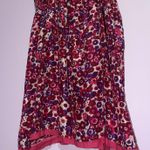 Free People Silk Babydoll Sundress Women L Pink Smocked Boho Preppy Beach Resort Photo 2