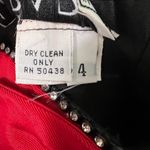 AJ Bari Vintage Red Strapless Dress Peplum w/ Bling Bow Made in USA Size 4 Photo 5