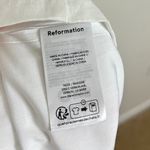 Reformation  Coucou Pleated Linen Midi-Dress in White Size US 4 Photo 7