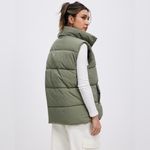 Cotton On  Button Up Mother Puffer Sage Green Vest Jacket Women’s Size L/XL Photo 1