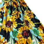 Maeve x Anthropologie Sunflower Print Dress Floral Strapless Cutout Back Small Photo 10