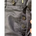 AllSaints Women’s Tapered Cropped Linen Cotton Blend Pants Black 30 Photo 4