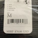 Free People Free‎ People Black Thermal V-Neck Long Sleeve Top Relaxed Fit Size M Photo 2