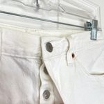 Levi's 501 Shorts In With The Band White Denim Size 28 Revolve Button Fly Photo 5