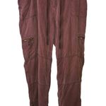 Soft Surroundings Lyocell Cargo Pants Purple maroon XL Photo 0