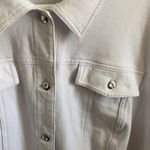 White Jacket with Rhinestone Detail Size 2X Photo 4