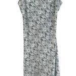 EXPRESS  Womens Vintage Y2K 90s Floral Black White Slip Maxi Zip Dress Size 11/12 Photo 0