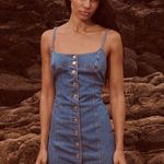 ZARA Buttoned Denim Dress Photo 0