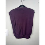 Vintage Rafique Wool Blend Sweater Vest – Purple – Made in Hong Kong – Academia Size L Photo 4
