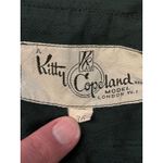 Vintage Kitty Copeland Jacket Womens 36 Navy Blue Bow Waist Zip 3/4 Sleeve 50s Photo 5
