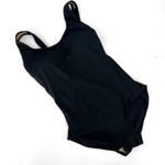 LL Bean Y2K One Piece Black Swimsuit Size 6 Small Bathing Suit Modest Photo 2
