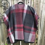 Ike Behar Black, Gray, & Red Variation Plaid Wrap Shawl Size undefined Photo 2