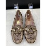 Coach Signature Women's Tan Casual Flats/ Slip on shoes A2139 Size 7.5 SKU 5353 Photo 1