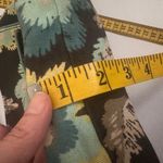 Gap Vintage Women's Small Retro Floral Tropical Clutch Wooden Handle Purse Photo 11