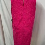 Sigrid Olsen Sigrid Olson Pink Floral Eyelet Dress Sleeveless 100% Cotton Womens L New Spring Photo 3