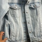 Isabel Maternity by Ingrid & Isabel Light Blue Denim Jacket Size L Photo 1