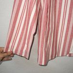 Esqualo Pink White Striped Woven Blazer Jacket Size 10 Photo 2
