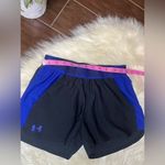 Under Armour  black/royal blue athletic shorts sz XS Photo 3