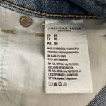 American Eagle  High Rise Distressed Denim Mom Shorts Comfort Stretch Waistband Photo 7