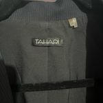 Tahari  Black Stripe Blazer Shoulder Pads Size 14 Photo 2