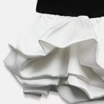 ZARA  dress jumpsuit scort ruffled black bodycon fitted evening Photo 8