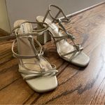 Antonio Melani  Light Sage Cream Strappy Heels Photo 2