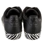 Adidas Superstar Black & Zebra Print Colorblock Fashion Sneakers US size 7.5 Photo 3