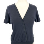 Diane Von Furstenberg  For Camicetta Vintage Black V-Neck Knit Top Size Medium Photo 0