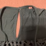 Forest green adorable szS cold shoulder lace bodice gathered front T Photo 4