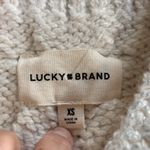 Lucky Brand  Women Metallic Cable-Knit Sweater Vest Ivory Silver Size XS MSRP $90 Photo 10