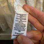 Free People  Bohemian See-Through White Long Sleeve Cardigan Photo 8