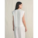 Faherty ππ Dream Cotton Gauze Dylan Top ~ White Medium M NWT Photo 4