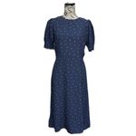 Loft Heart Novelty Midi Dress Women's 6P Coquette Soft Girl Cottegecore Coastal Photo 1