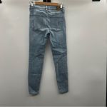 American Eagle  Light Wash Distressed Mid Rise Ankle Skinny Jeans Size‎ 2 Short Photo 3