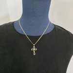 Boutique Gold Filled Infinity Cross Pendant with 18" Gold Filled Chain Necklace Photo 4