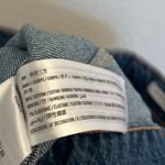 Social Tourist Ultra High Waisted Dark Wash Denim Baggy Loose Cargo Jean Pant 29 Blue Photo 6