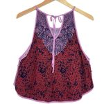 Free People Women’s Break Free Paisley Print Tie Back Tank Medium Photo 6