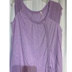 Free People  Lilac Fields Tank Top Asymmetrical Hem Sleeveless XS Photo 1