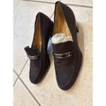 Enzo Angiolini  Brown Loafer Block Heel Pumps Career Work Shoes 8.5M‎ Photo 1