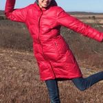 Lole Long Pink Puffer Jacket Photo 2