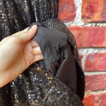 Max Studio Black Sequined Halter Neck Sleeveless Jumpsuit Photo 9