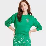 NWOT Wondershop Kinda Naughty Kinda Nice Christmas Holiday Sweatshirt Size Small Green Photo 0