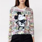 Disney NWOT Mickey Mouse Unique Spell Out Sweatshirt SZ-2X Photo 1