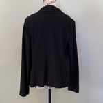 Eileen Fisher  Women’s Medium Black Open Front Shawl Collar Cardigan Blazer Photo 5