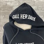 Barstool  Chicks Black Hoodie with 'I Am Unwell' Print Photo 5