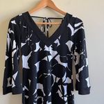 White House | Black Market Tie Back Floral Print Knit Dress V Neck Size XXS Photo 1